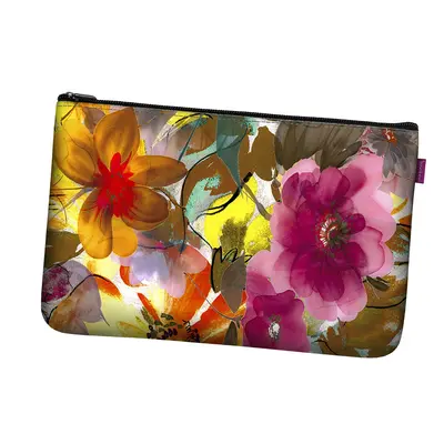 Bertoni Unisex's Big Pocket Cosmetic Bag Garden