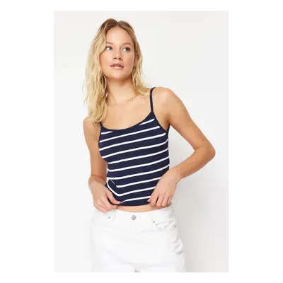 Trendyol Navy Striped Basic Knitwear Blouse