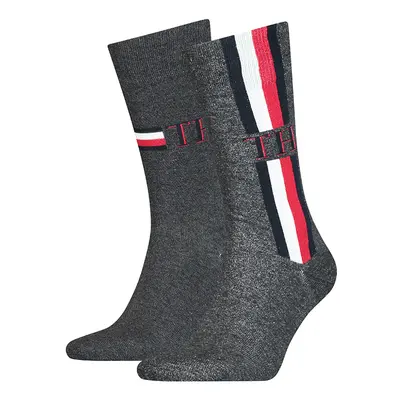 Tommy Hilfiger Socks - TH MEN SOCK 2P ICONIC STRIPE grey