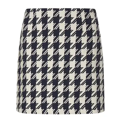 Tommy Hilfiger Skirt - WOOL BLEND HOUNDST SHORT SKIRT patterned