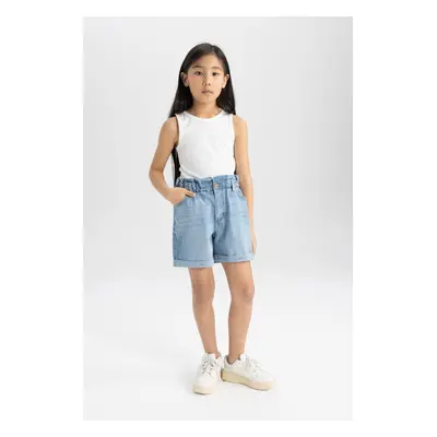 DEFACTO Girl&#39;s Paperbag Jean Shorts