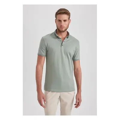 DEFACTO Slim Fit Polo Neck Short Sleeve Cotton T-Shirt T5259az23sp