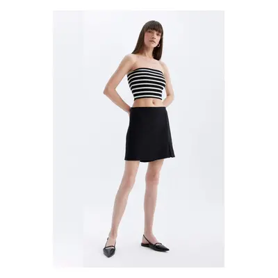 DEFACTO Normal Waist Slit Shorts Skirt