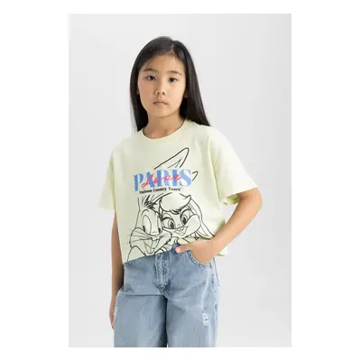 DEFACTO Girls Looney Tunes Crew Neck Short Sleeve T-Shirt