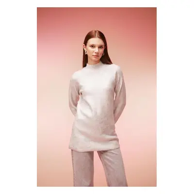 DEFACTO Regular Fit Half Turtleneck Basic Plain Knitwear Sweater Tunic