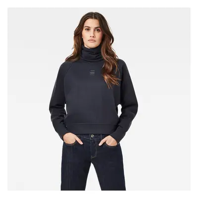 G-STAR Sweatshirt - High turtle neck loose wmn dark blue