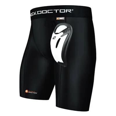 Šortky se suspenzorem Shock Doctor BioFlex Cup Black Senior