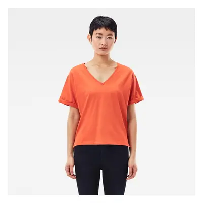 G-STAR T-shirt - Joosa v-neck tee orange