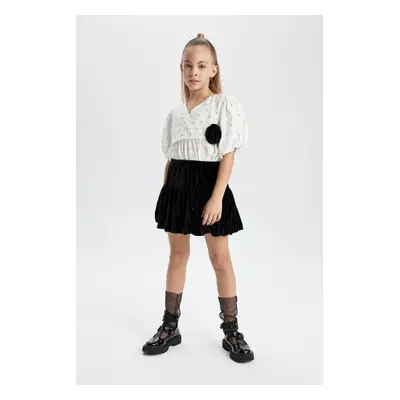 DEFACTO Girl's Velor Skirt