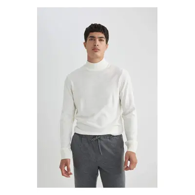 DEFACTO Slim Fit Slim Fit Half Turtleneck Basic Plain Knitwear Sweater