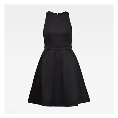 G-STAR Dress - Core fit and flare dress s\less black