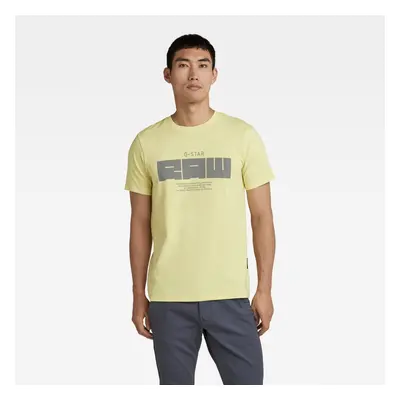 G-STAR T-shirt - RAW gr slim r t yellow