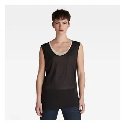 G-STAR Tank top - Sheer double layer top transparent