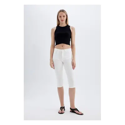 DEFACTO Normal Waist Woven Capri