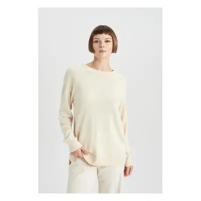 DEFACTO Relax Fit Crew Neck Basic Knitwear Sweater