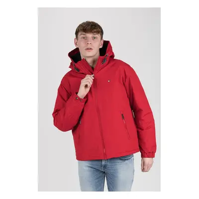 Tommy Hilfiger Jacket - HOODED BLOUSON red