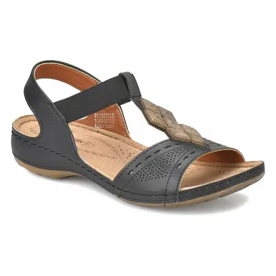 Polaris 81.157364.z Black Woman Filled Sandals