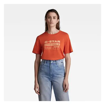 G-STAR T-shirt - Originals label r t wmn red