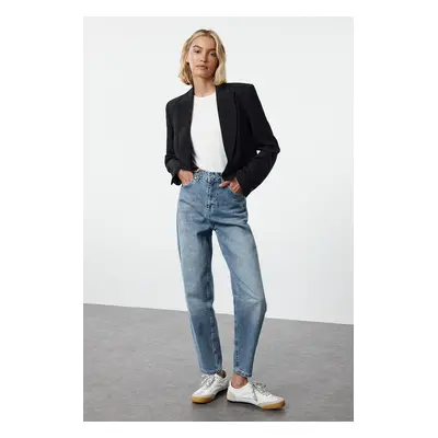 Trendyol Blue High Waist Mom Jeans