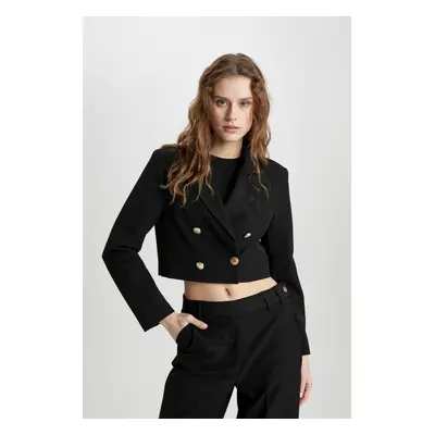 DEFACTO Crop Blazer Jacket