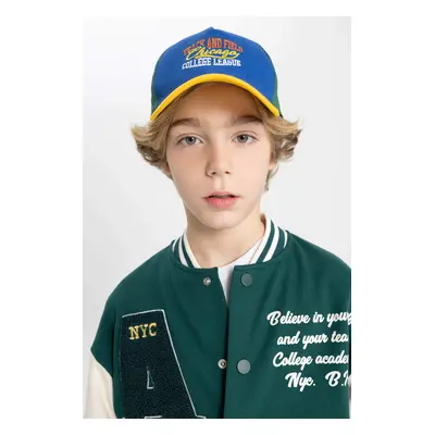 DEFACTO Boy Gabardine Embroidered Hat