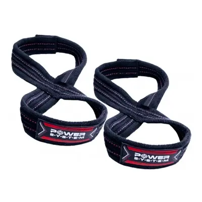 Power System Lifting Straps Figure Silové Popruhy Trhačky Červené S/M