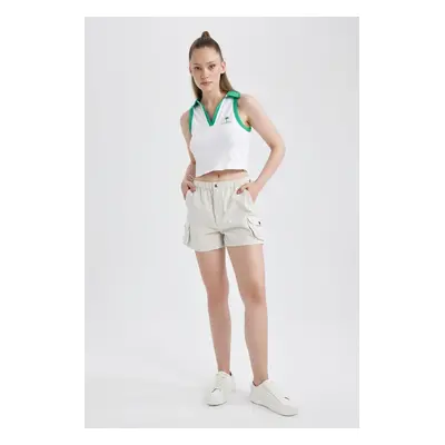 DEFACTO Coool Regular Fit Normal Waist Gabardine 100% Cotton Shorts