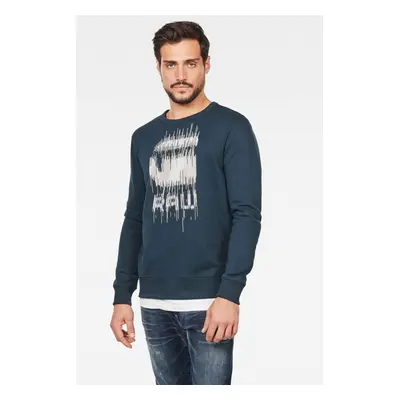 G-STAR Sweatshirt - Graphic r sw l\s steel-blue