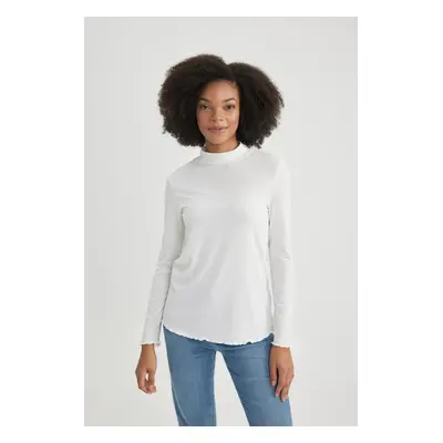 DEFACTO Regular Fit Ribbed Long Sleeve Top