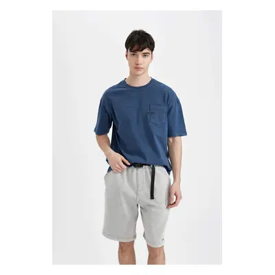 DEFACTO Boxy Fit Crew Neck Printed Short Sleeve T-Shirt