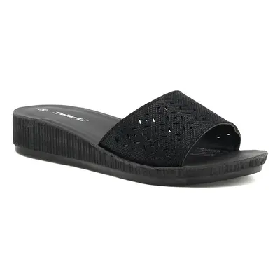 Polaris 161203.z2Fx Black Woman Traditional Comfort Slipp