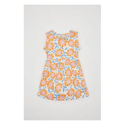 DEFACTO Baby Girl Patterned Sleeveless Dress