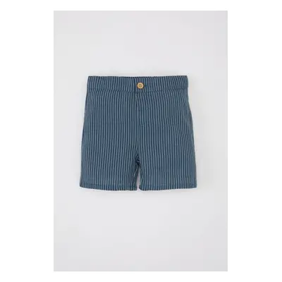 DEFACTO Baby Boy Striped Flared Poplin Shorts