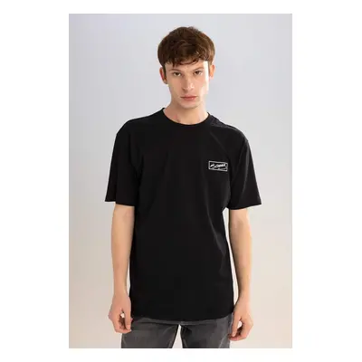 DEFACTO Regular Fit Crew Neck Printed T-Shirt