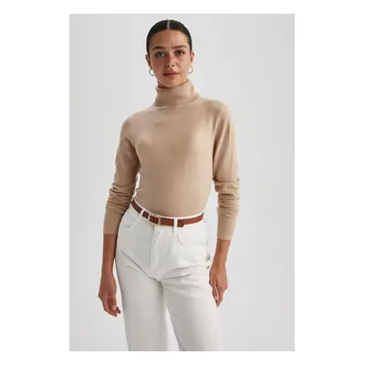 DEFACTO Regular Fit Turtleneck Basic Knitwear Sweater