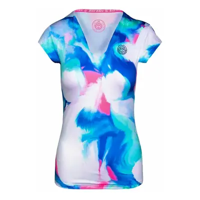 Dívčí tričko BIDI BADU Anele Tech Roundneck Tee Blue, Rose