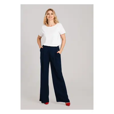 Look Made With Love Woman's Trousers Odyseusz Navy Blue