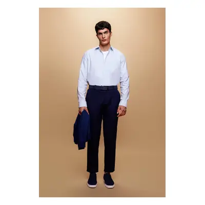 DEFACTO Twill Chino Pants Slim Fit Skinny Leg Basic Plain Pocket