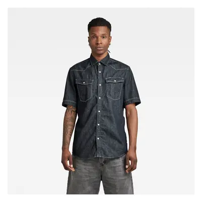 G-STAR Shirt - slim shirt s\s blue