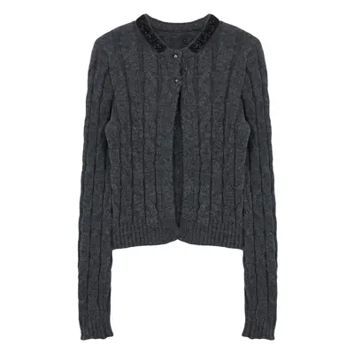 Trendyol Limited Edition Anthracite Soft Textured Hair Knitted Sweater