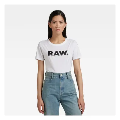 G-STAR T-shirt - RAW. Slim R T WMN WHITE