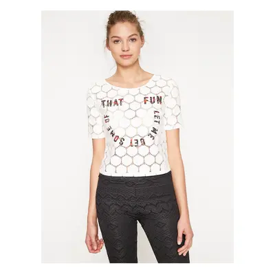 Koton Letter Printed Blouse