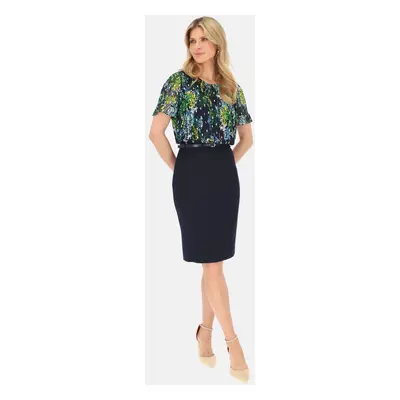 Potis & Verso Woman's Skirt Classic Navy Blue