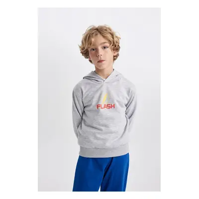 DEFACTO Boy's The Flash Thick Hooded Sweatshirt