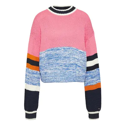 Tommy Jeans Sweater - Tommy Hilfiger TJW SLEEVE COLORBLOCK SWEATER multicolor