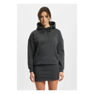 Dámské mikinové šaty Cropped Hoody šedá