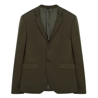 Trendyol Khaki Slim Fit Knitted Flexible Fabric Blazer Jacket