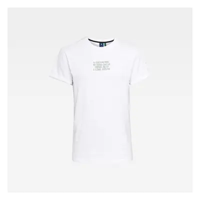 G-STAR T-shirt - Chest text graphic r t white