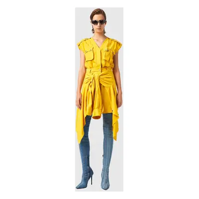 Diesel Dress - D-GIUDITTA DRESS yellow