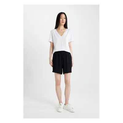 DEFACTO Paperbag High Waist Wide Leg Belmando Shorts